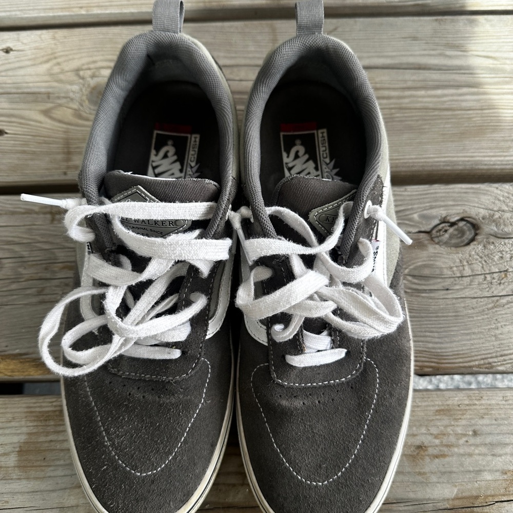Vans Men's Gray Sneakers. Great condition size 10